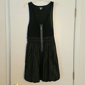 Faux Leather Mini Dress